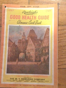 RAWLEIGH'S 1948 Good Health Guide Almanac and Cook Book  Fascinating! - Picture 1 of 5