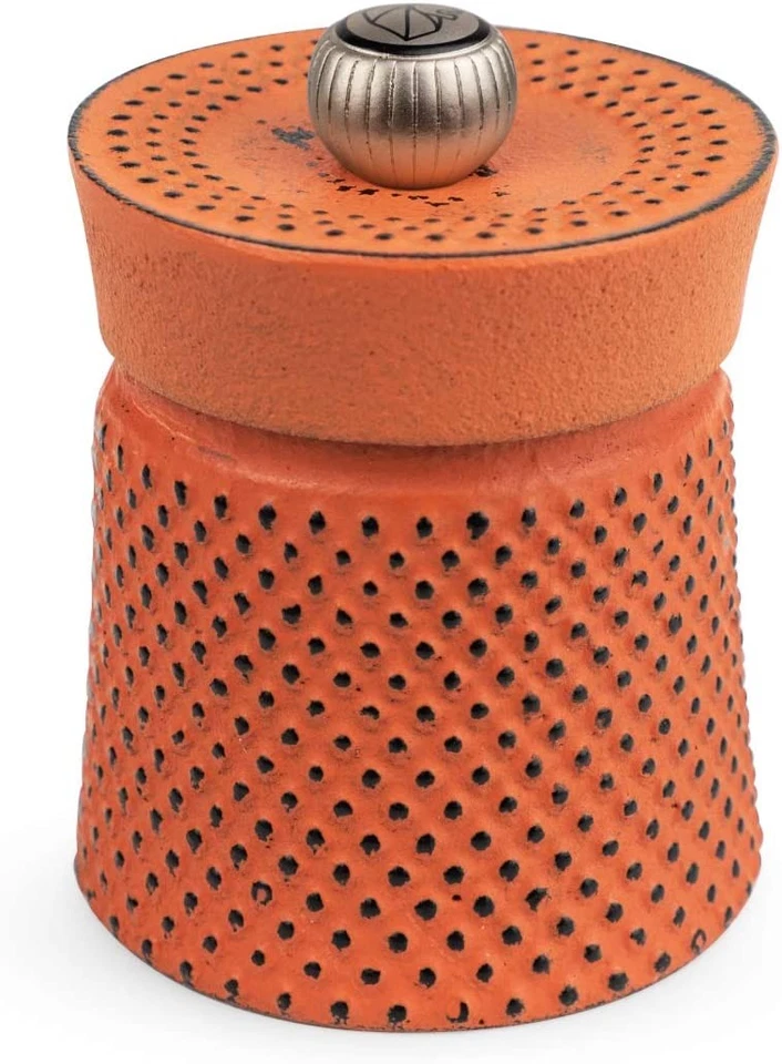 Peugeot BALI FONTE Orange Cast Iron Pepper Mill - 8cm/3" - Image 1 of 1