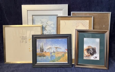 Job lot / Bundle x 6 Vintage Silver Picture Frames Medium Size Gallery Wall - Image 1 of 4