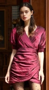 Adelyn Rae Faye Gathered Puff Sleeve Mini Dress | U.S. Woman’s Small - Picture 1 of 4