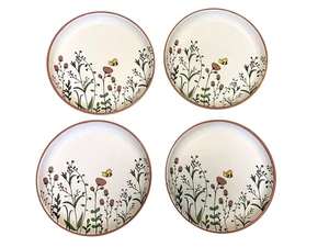 Member's Mark Melamin 4 Teller Set 11" Springtime Bee Floral Spülmaschinenfest Vintage - Bild 1 von 11