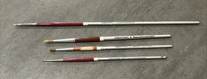 Liquitex Paint Brush Lot - 515 #1, 520 #3/0, 1107 #4, 1120 #1 - Picture 1 of 3