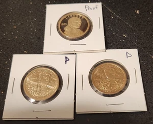 2025-S Gem Proof Sacagawea Native American Dollar + P&D Mint Strike - 3 Coin Set - Picture 1 of 4