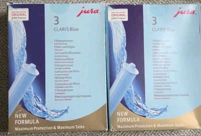 Jura Claris Blue Filter Cartridge 3 Filter Pack 2 Boxes Filters Sealed New PHOTO - Image 1 of 4