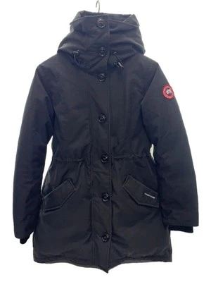 Chaqueta de plumón larga Canada Goose Rossclair Parka M usada negra 2580LA con piel Foto 1 de 4