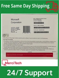 Microsoft Win 11 Home 32/64-Bit DVD 25H2 version + Product Key & Factory Sealed - Picture 1 of 2