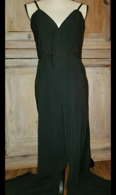 Material Niña Mono Negro Caviar Pantalones Abertura Talla Grande Juniors Nuevo con Etiquetas *S24 Foto 1 de 4