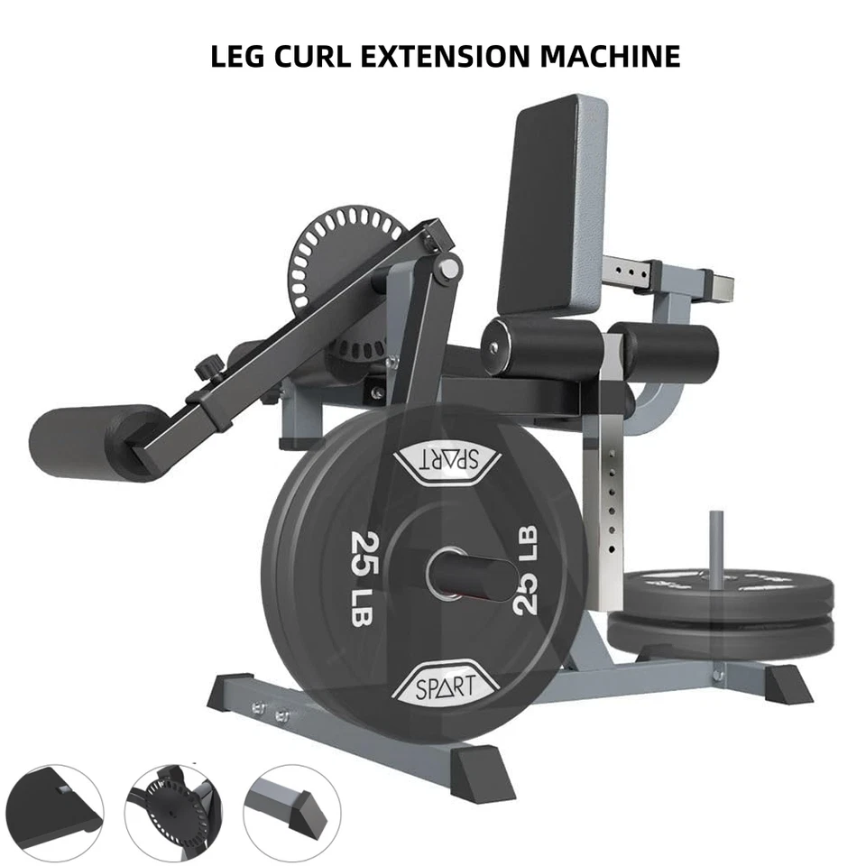 SPART Weight Plate Loaded Leg Extension Curl Machine for Home Gym Thigh Workout - Image 1 of 4
