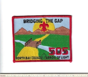 SCOUT BSA NORTH BAY COUNCIL OA LODGE 505 AMISKWI MERGED MA BRIDGING GAP PATCH !! - Picture 1 of 1