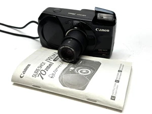 Cámara fotográfica Canon Sure Shot 70 zoom 35 mm punto disparo probada ¡Funciona STYLUS KILLER! - Imagen 1 de 7