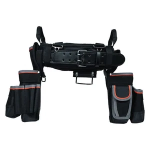 X Large Black Tool Belt with Removable Pouches for Home Improvement Projects - Picture 1 of 7