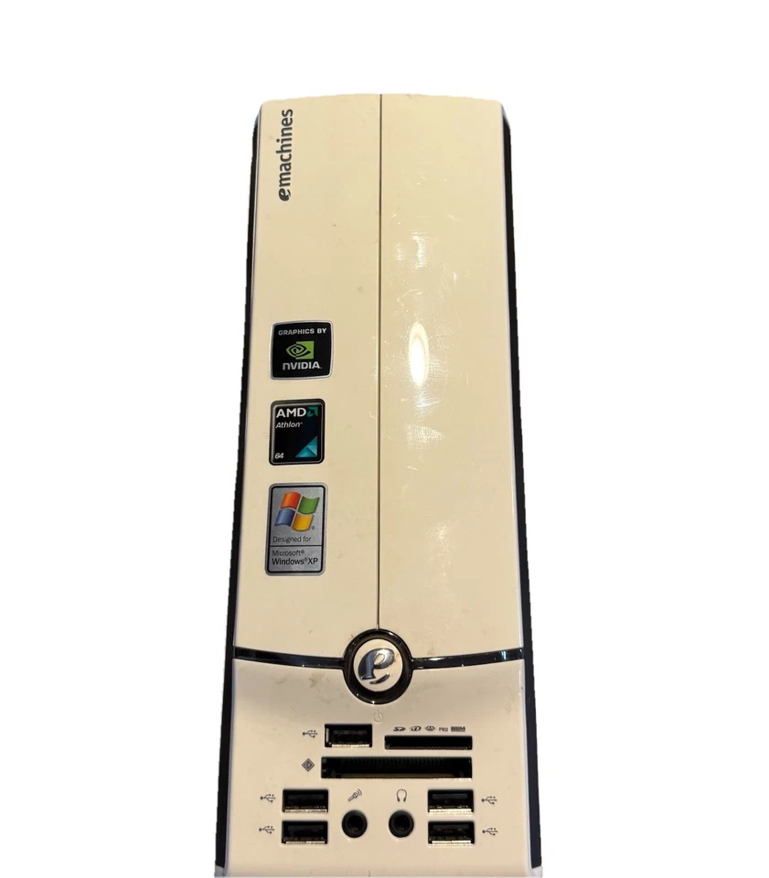 emachines EL1300G-02w Desktop Computer AMD Athlon 2650e 1GB 160GB HDD TESTED - Image 1 of 4