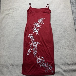 Arianna by Rachel Kaye Kleid Damen 10 rot silber Blumen ärmellos Midi Etui - Bild 1 von 11