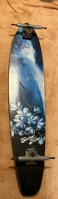 Sector 9 Longboard Deck Vintage Tidal Wave Flowers Pivot Trucks 37” Pintail - Image 1 of 4