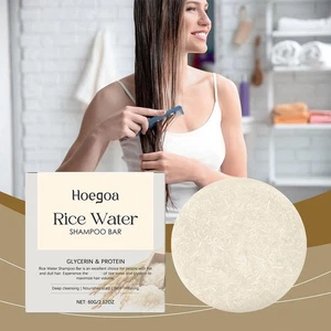 Rice Water Shampoo Bar For Hair Growth, Natural Rice 60g Shampoo Soap P6M4 - Picture 1 of 18