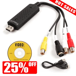 UK USB 2.0 Audio TV Video VHS to PC DVD VCR Converter Easy Capture Card Adapter - Picture 1 of 11