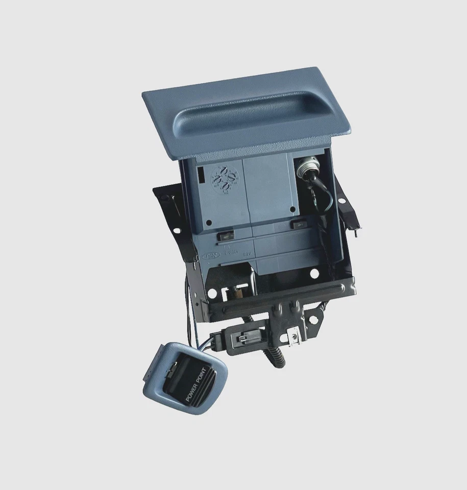 Conjunto de cenicero de tablero Ford F150 F250 F350 1992-1997 Bronco 12 V salida azul lapislázuli fabricante de equipos originales Foto 1 de 4