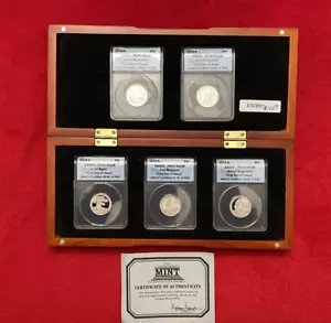 2013-S National Parks Quarter Set ANACS PR70DCAM First Day of Issue SET: C-8 - Picture 1 of 2