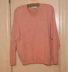PINK CHAUS BEADED 2X SWEATER - Picture 1 of 5