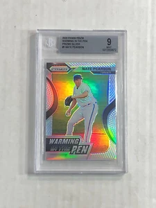 NATE PEARSON 2020 Panini Prizm Warming in Pen SILVER PRIZM RC! BGS MINT 9! NICE! - Picture 1 of 3