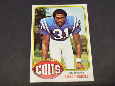 1976 TOPPS FOOTBALL #153 NELSON MUNSEY HIGH GRADE NR MINT + BEAUTIFUL - Image 1 of 3