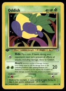 Pokemon Tcg Neo Genesis WOTC NM Regular Oddish [1st Edition] #68 - Picture 1 of 2