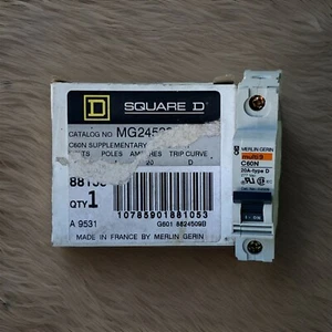 Disyuntor Square D 88105 MG 24509 277VAC 1 polo 20 amperios - NUEVO MG24509 C60N - Imagen 1 de 10