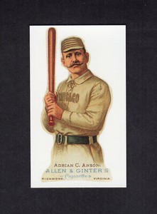 ADRIAN CAP ANSON, White Stockings (Cubs) | 1888 Allen & Ginter N28 CCC REPRINT