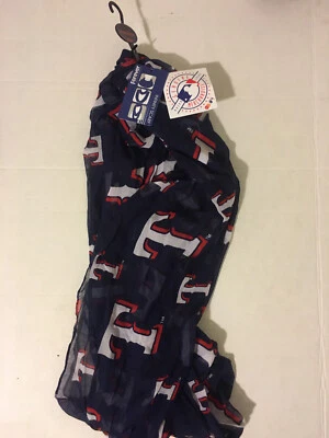 Texas Rangers MLB unisex-adulto infinito bufanda, máscara facial, cubierta para la cabeza. Logo TX Foto 1 de 2