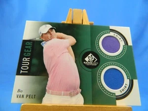 Bo Van Pelt SP Game Used Golf 2013 Tour Gear Dual Shirt Relic - Picture 1 of 2