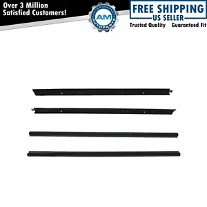 4 Piece Window Sweeps Kit w/ Moveable Vent 4pc Felts for Scrambler Wrangler CJ - Picture 1 of 2