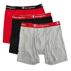 Champion Men's Active Lightweight Boxer Briefs LARGE 3 pack NEW NWOB - Picture 1 of 5