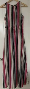 Mela London Size 10 Maxi Striped Dress #1036 SALE - Picture 1 of 4
