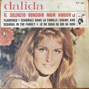 French pop 1960's 7" P/S EP - Dalida - Il Silenzio -made in Israel-Barclay - Picture 1 of 4