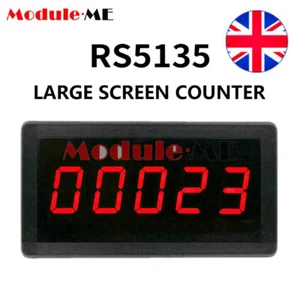DC12-24V RS5135 Electronic 5-digit Counter Meter Panel + Large Screen 0-99999 K - Picture 1 of 11