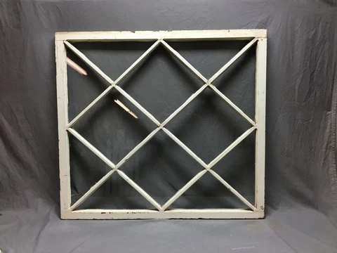 Large Antique Diamond  Pattern Cottage Window Casement Sash VTG 163-19B Cover
