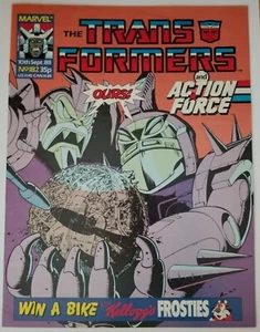 Transformers UK Magazine #182 (Marvel Comics, 1988) Action Force, GI Joe - Foto 1 di 3