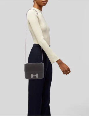 Hermès Constance Mini 18 Edición Limitada Con Lagarto H, Negro-NUEVO EN CAJA Foto 1 de 4