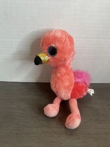 New TY Gilda Flamingo Beanie Boos H19 - Picture 1 of 4