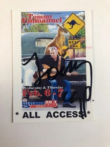 Tommy Emmanuel Autographed All Access Pass - Picture 1 of 2