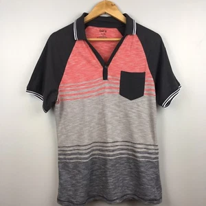 Bar III Mens Graphic T-Shirt with Pocket Gray Pink Size Small V-Neck Collar - Picture 1 of 7