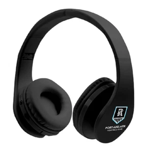 Port Adelaide PowerOfficial AFL Foldable Bluetooth Stereo Headphones Gift Boxed - Picture 1 of 1