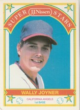 FREE SHIPPING-GOOD-1989 JJ Nissen Super Stars Wally Joyner #1 ANGELS