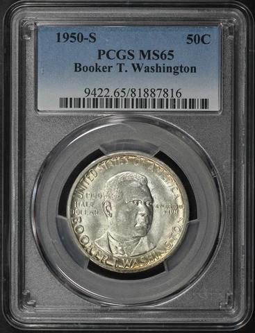 1950-S Booker T. Washington 50C Silver Commemorative PCGS MS-65 Cover