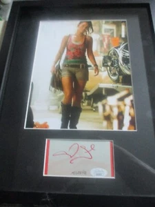 MEGAN FOX TRANSFORMERS SIGNED/AUTOGRAPHED MATTE CUT FRAMED JSA CERTIFIED - Picture 1 of 4