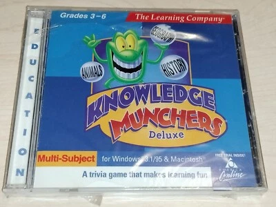 The Learning Company Knowledge Munchers Deluxe - PC/Mac, Children Grades 3-6 NEW - Image 1 of 4
