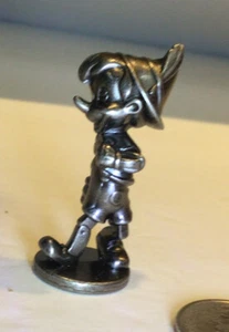 Disney Monopoly 2001 pewter game token mover replacement Pinocchio Wooden Boy - Picture 1 of 4