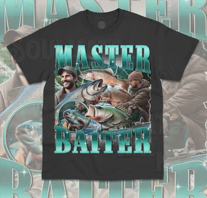 Master Baiter T-Shirt Funny Meme Fish Fishing Lover Fisherman Unisex Shirt - Picture 1 of 8