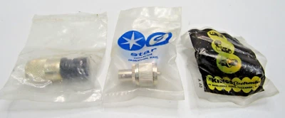 Lote De 3 Nuevo Antiguo Stock Star/Kings CONECTOR DE CABLE AV Adaptador MT-58 Foto 1 de 4