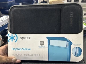 NEW Speck Flaptop Sleeve BLACK for Microsoft Surface 4 Pro 78377 secure flap - Picture 1 of 2